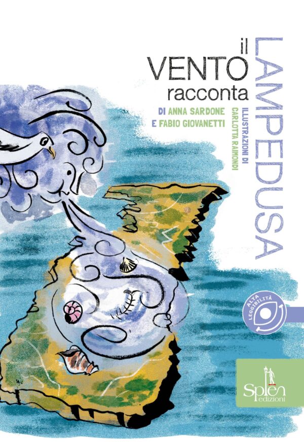 Copertina del libro Splen edizioni Il vento racconta Lampedusa Copertina del libro Splen edizioni Il vento racconta Lampedusa